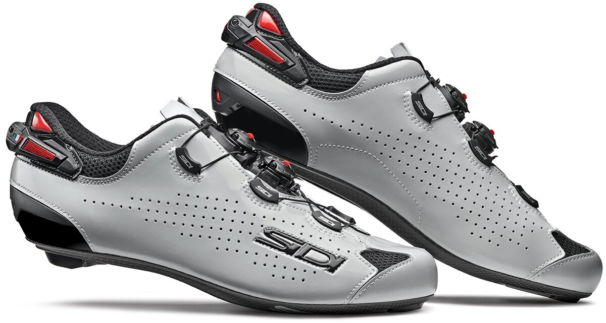 New SIDI SHOT Carbon Road Bike Cycling Shoes White White EU38-47 US Warehouse 