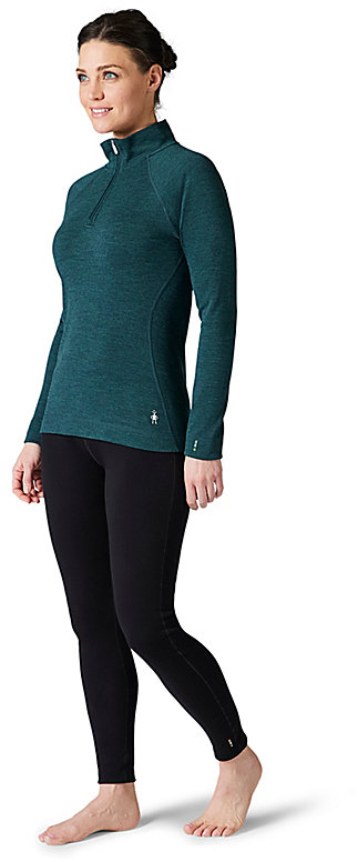 SMARTWOOL CLASSIC THERMAL MERINO BASE LAYER 1/4 ZIP BOXED - WOMEN - Le Coureur