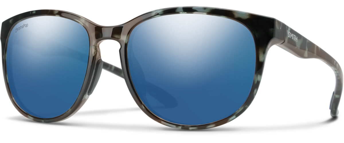 Smith Optics Pace Sunglasses Crystal Opal Blue Carbonic Lenses Smoke Smith Parallel 2 Sunglasses Crystal Mediterranean +  main image 3
