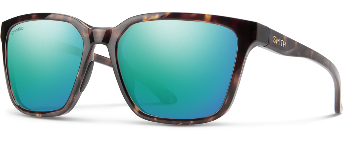 Lunettes De Soleil Smith Shoutoutout - Noir Brillant - Verres Polarisés Chromapop Gris Vert - Neuv