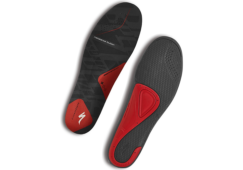 specialized insoles with the metatarsal button