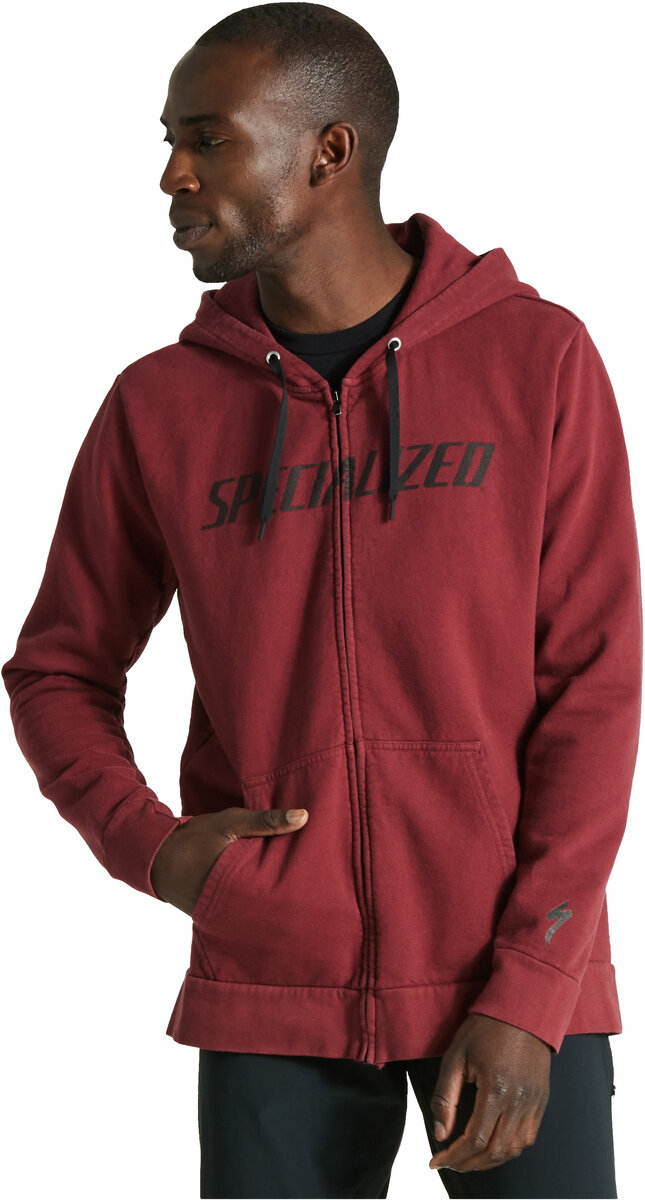 Specialized Men's Legacy Wordmark Zip-Up Hoodie - Bow Cycle, Calgary, AB