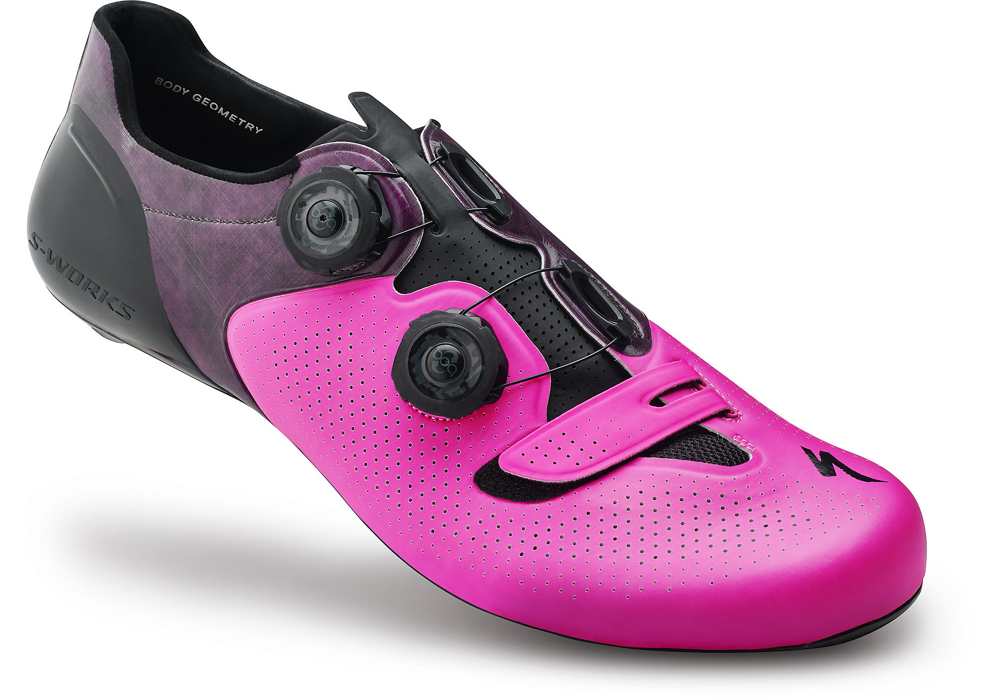 pink road bike shoes