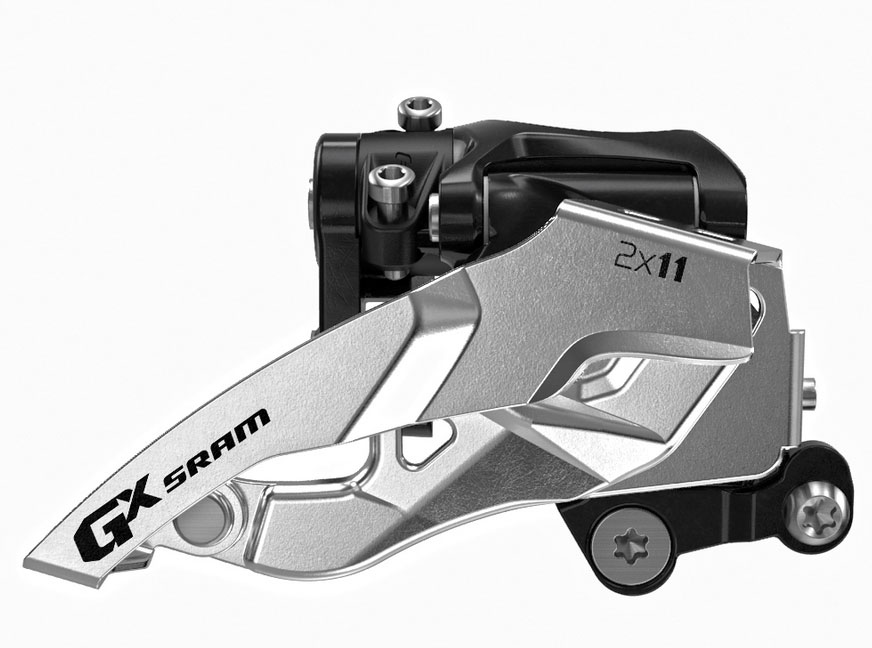 Franje Kampioenschap tapijt SRAM GX 2x11 Front Derailleur (Low Direct-mount, Bottom-pull) - BikeHub |  California