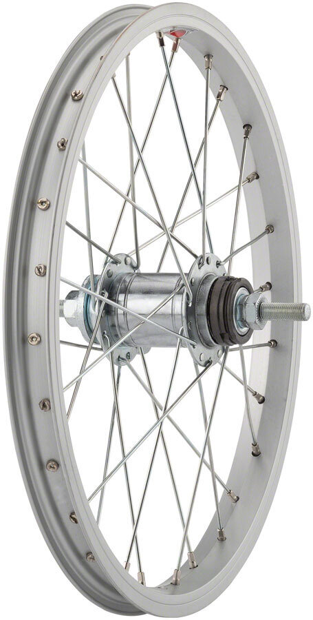 16 X 1.75 Inch Tru-build Wheels Junior Bike Rear Wheel Single Speed Silver 