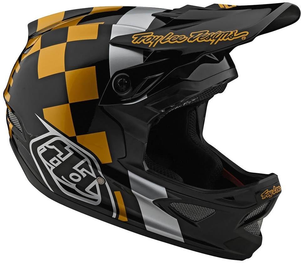 Troy Lee Designs 2020 D3 Fiberlite MTB Helmet Raceshop White/Black All Sizes 