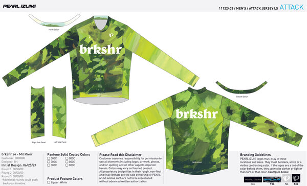 Berkshire Bike and Board CSTM ATTACK LS JERSEY X MASI V1