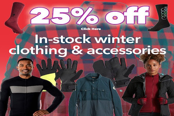 In-Stock Winter Clothing & Accessories 25% Off
