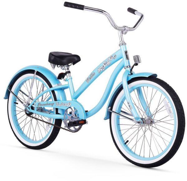 Firmstrong Bella Classic Girl's Single Speed Cruiser, 20-Inch Color: Baby Blue
