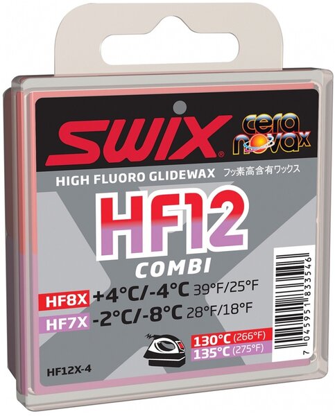 Swix HF12 High-fluoro glide wax - Combi 