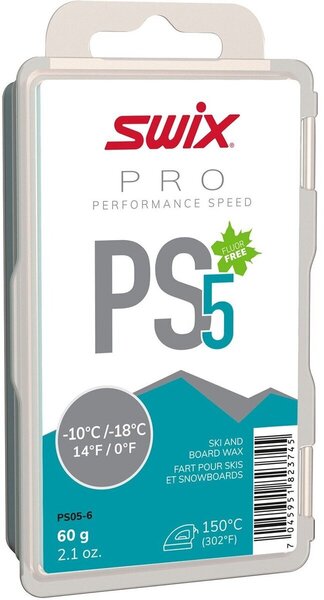 Swix PS5 Turquoise Glide Wax -10°C to -18°C