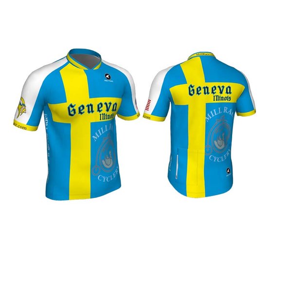 Mill Race Custom Geneva Swedish Flag Jersey