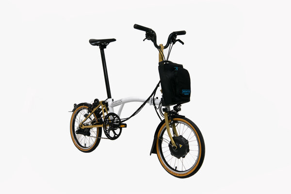 Brompton Electric Limited Edition White/Gold
