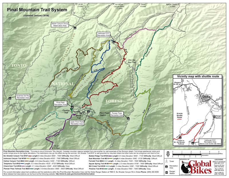 Pinal Mountain Trail System