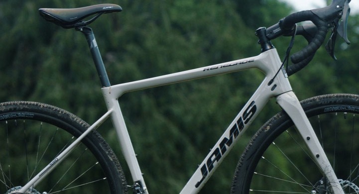 A close up picture of a Jamis Renegade bike outdoors