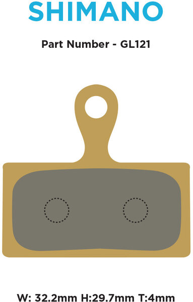 MTX Braking XT / XTR / SLX 2-piston | Brake Pads Compound: Gold Label HD