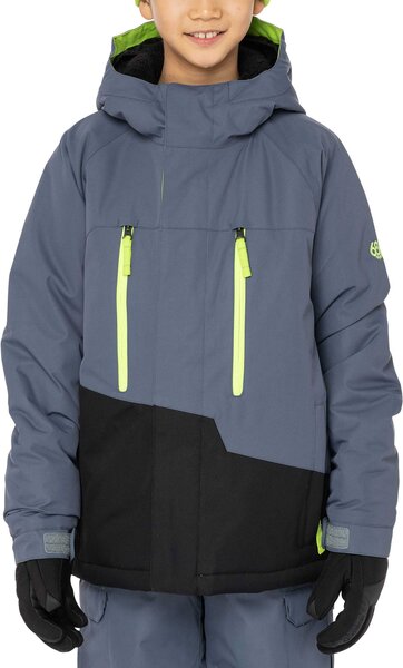 686 Boys Geo Insulated Jacket Color: Orion Blue Colorblock