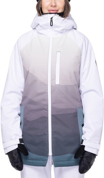686 Women's Dream Insulated Jacket Color: White Mountain Sunset
