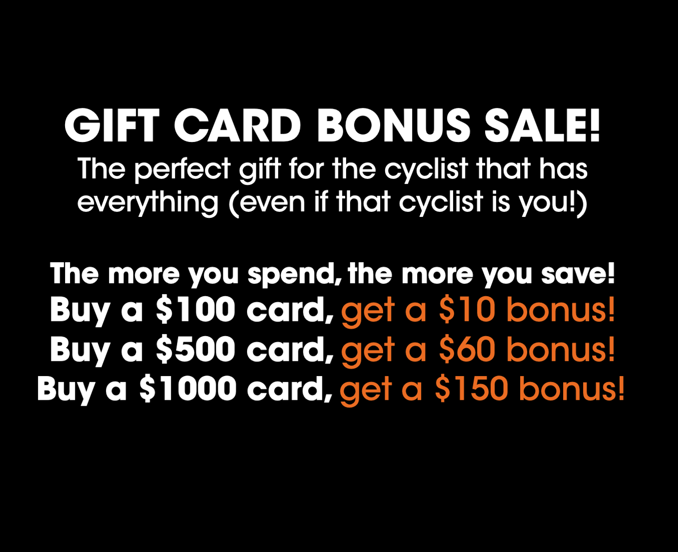 Gift Card Bonus Sale