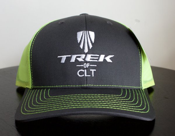 Trek of CLT Custom Hat Charcoal / Neon Yellow - Trek Bicycle Store of  Charlotte | North Carolina