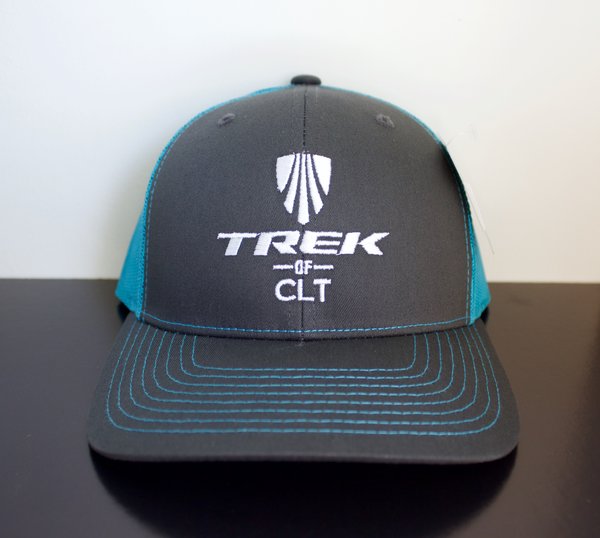Trek of CLT Custom Hat Charcoal / Neon Blue