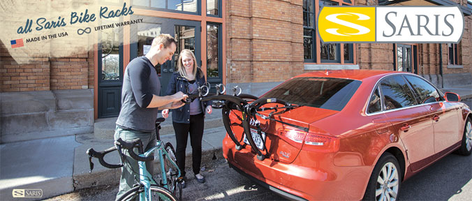 The Bike Zone loves Saris car racks for your bicycle.