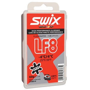 Swix LF8X Red Fluorocarbon Glide Wax