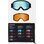 Goggle Frame Colour/Pattern | Goggle Lens Colour | Goggle Lens Colour (Bonus): Black | Perceive Variable Blue (21% / S2) | Amber (55% / S1)