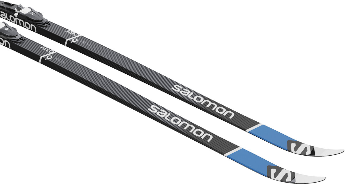 salomon aero 9 skin classic skis - eSkin + Prolink Shift Pro (Bindings included) Benefits Ergonomic adjustable binding The Prolink Shift binding makes it easy to improve ski performance Salomon Aero 9 eSKIN w/