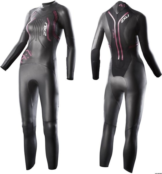 2XU A:1 Active Wetsuit : Black/ Cherry Pink
