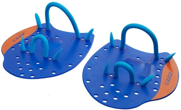 ZONE 3 Power Stroke Swimming Hand Paddles - BLUE/RED - M