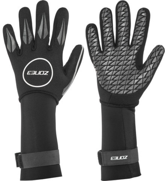 ZONE 3 Neoprene Swim Gloves - BLACK/SILVER