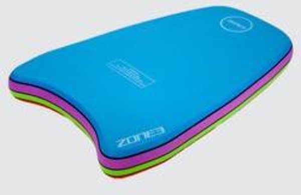ZONE 3 Multi-coloured Tropical Swimming Kickboard - RED/GREEN/PURPLE/BLUE - One Size