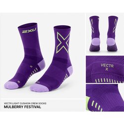 2XU VECTR LIGHT CUSHION CREW SOCKS XL