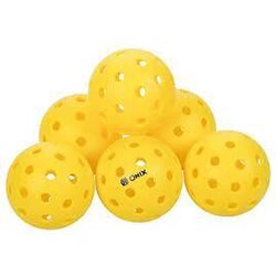 ONIX Pure 2 : 6 Outdoor Pickleball balls : Yellow