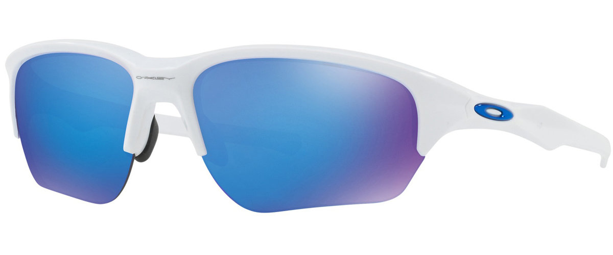 Oakley FLAK BETA Polished White w/ Sapphire Iridium lens Mike's Bike Shop
