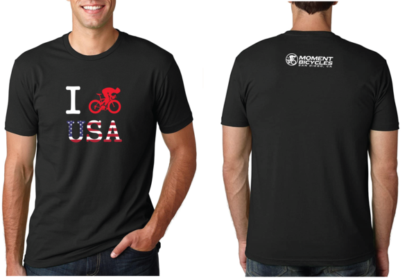 Moment Cycle Sport I Bike USA T-Shirt