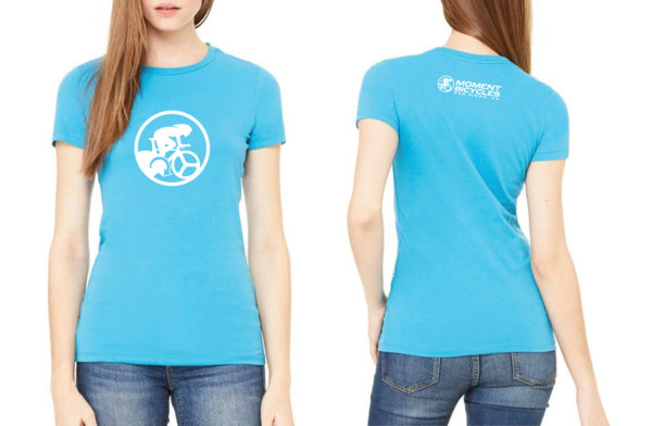 Moment Cycle Sport Triathlon Silhouette T-Shirt - Blue