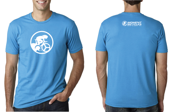 Moment Cycle Sport Triathlon Silhouette T-Shirt - Blue