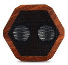 BOOMBOTIX Rex Bluetooth Ultraportable Wireless Woodgrain Speaker