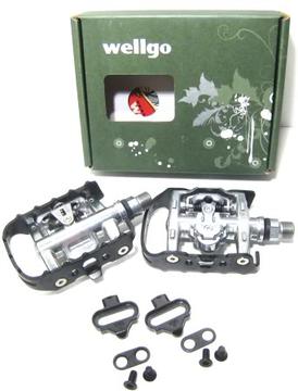 Wellgo WPD-95B Clipless One Sided Pedals PlatformTour Commuter fits Shimano SPD