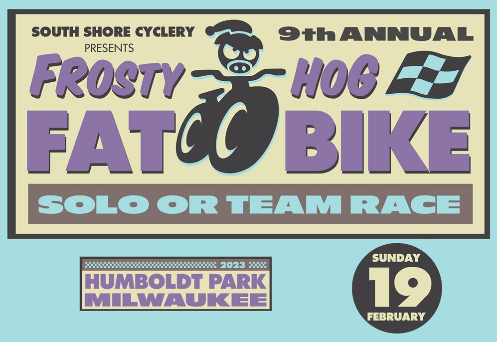 Frosty Hog 2023 Humboldt Park Bay View Team or Solo. Come Race Ride and Hang.