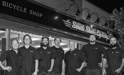 South Shore Cyclery Crew in front of store