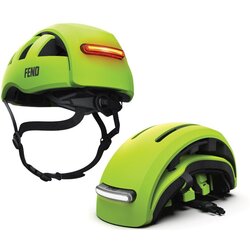 Fend Super + Lights Foldable Bike Helmet Hi-Vis Lim