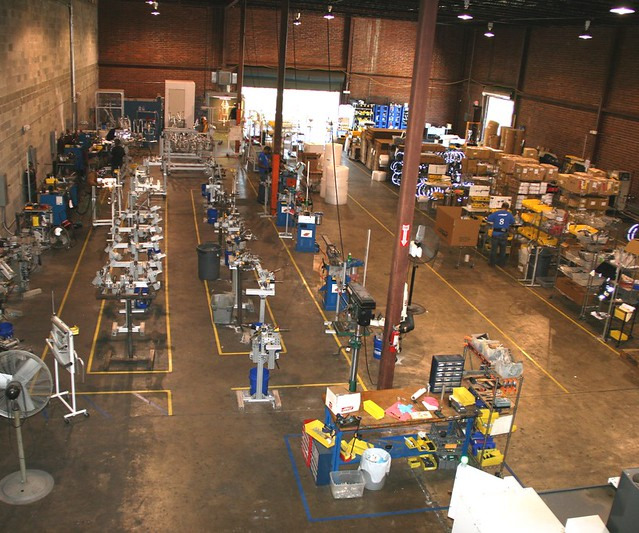 A view of the catrike production facility from above