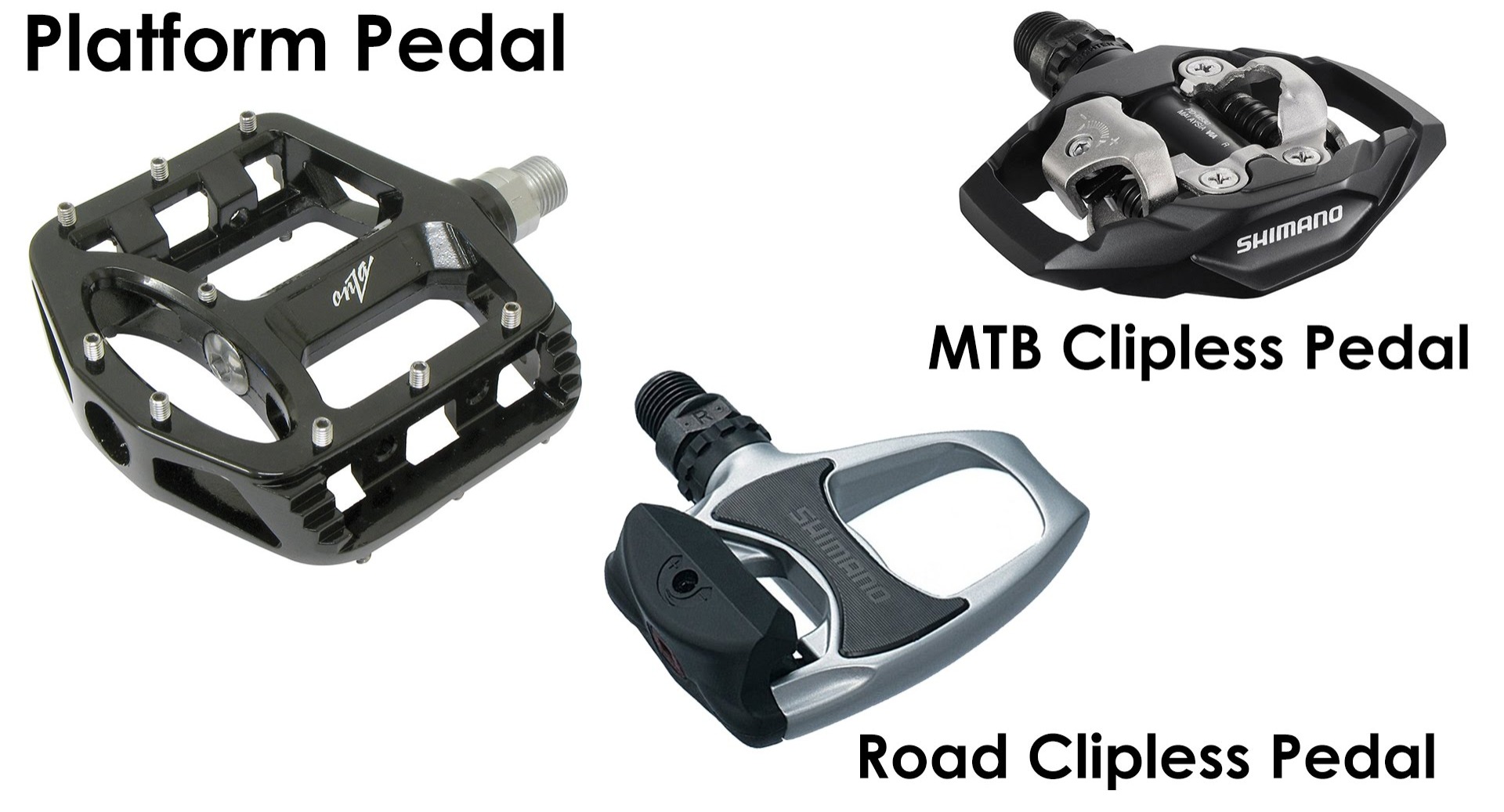 Types of bike pedals
