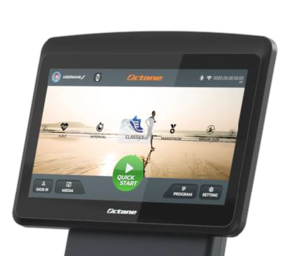 Octane Console Octane Fitness Treadmill with Touch Console - Scheller's Fitness ...