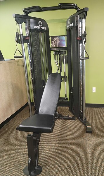 Inspire Fitness Used FT1 Functional Trainer Package (Includes accessories and FIDBB Bench)