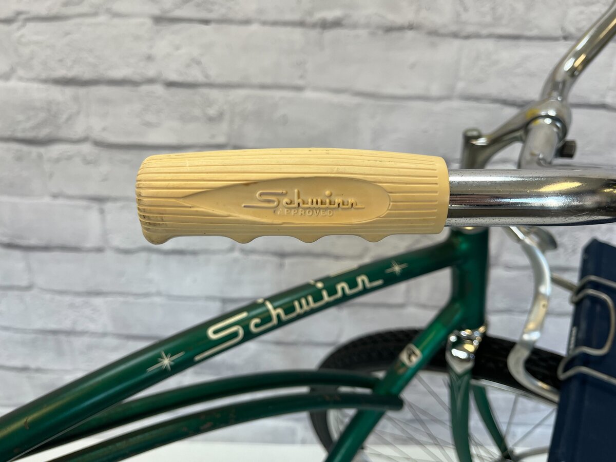 Selle De Vélo Cruiser Vintage Schwinn Verte - 225x230mm - Occasion à Remettre En État