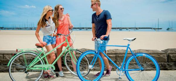 Reid bicycles go anywhere, even the beach